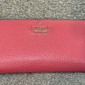 Kate Spade Coral Textured Wallet
